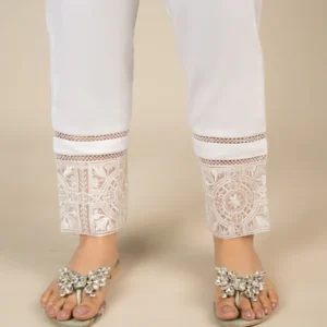 white Trousers for Women by Punkh LM7109